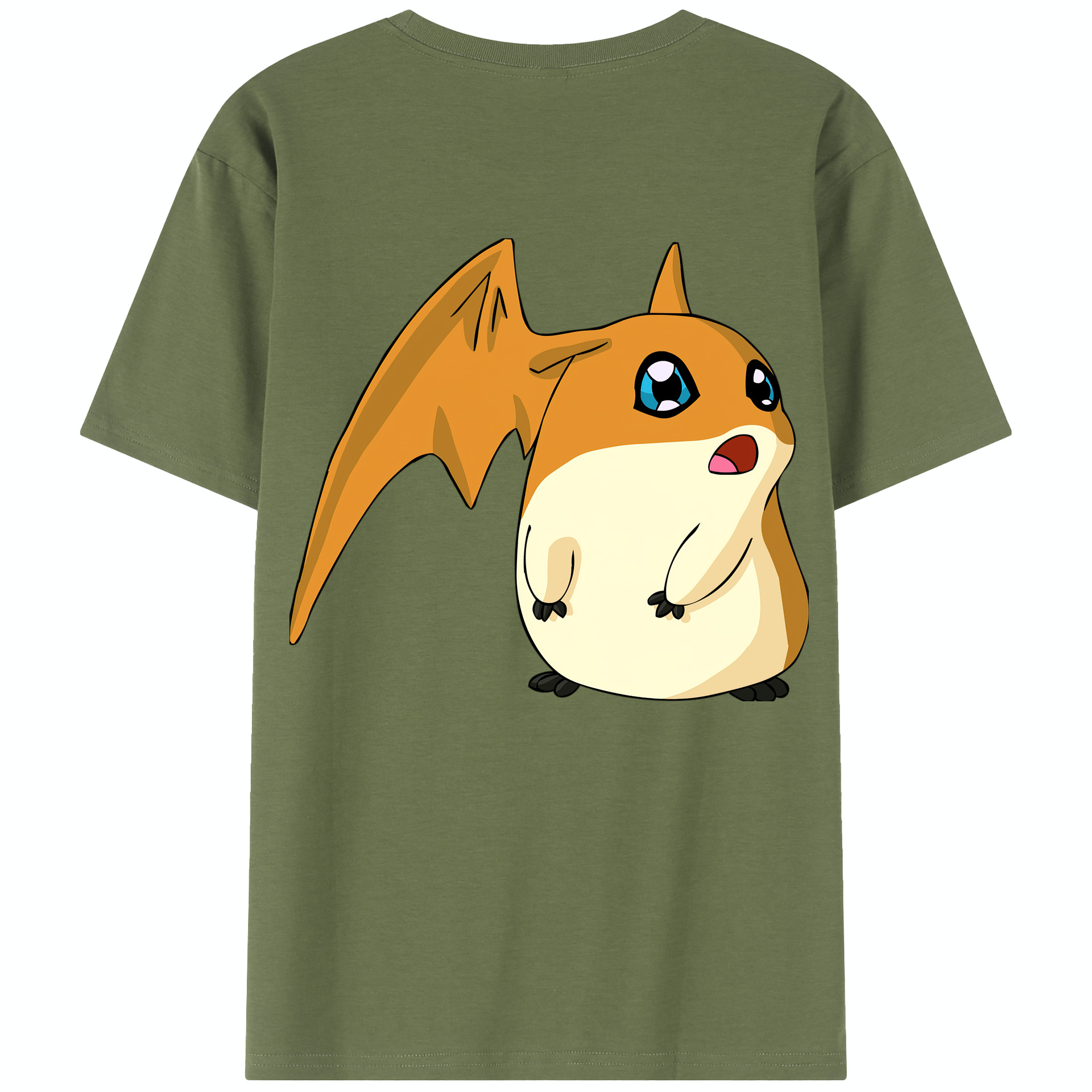 （画像用） Digimon デジタルモンスター/デジモン 綿100％半袖Tシャツ（背面プリント）